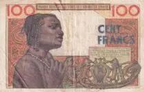 Estados de &Aacute;frica del oeste 100 Francs - Mask - 23-04-1959 - Serial X.81 - P.2a