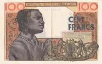 Estados de &Aacute;frica del oeste 100 Francs Mask ND (1965) - General Issue - Serial  Y.277