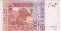 Estados de &Aacute;frica del oeste 1000 Francs -  Mask - Camels - 2004 - Letter K ( Senegal) - P.715Kb