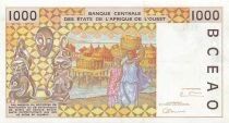 Estados de &Aacute;frica del oeste 1000 Francs - Ivory Coast - ND (1996) - P.111Af