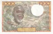 Estados de &Aacute;frica del oeste 1000 Francs - Man, woman - ND (1980) - Letter A (Ivory Coast) - Serial C.203 - P.103An