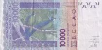 Estados de &Aacute;frica del oeste 10000 Francs - Mask - Birds - 2012 - Letter B ( Benin) - P.218Bi