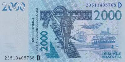 Estados de �frica del oeste 2000 Francs - Mask - Fishs - 2023 - Letter D Mali