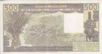 Estados de &Aacute;frica del oeste 500 Francs - Old man with zebus - 1985 - Letter A (Ivory Coast) - Serial A.14 - P.106Ai