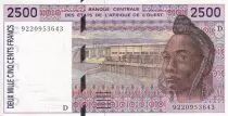 Estados de �frica del oeste 5000 Francs - African - Village scene - ND ( 1992-1994) - D (Mali) - UNC - P.412D