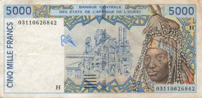 Estados de �frica del oeste 5000 Francs - Niger - 2003 - P.613H