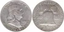 Estados Unidos 1/2 Dollar Benjamin Franklin - Liberty Bell - 1949