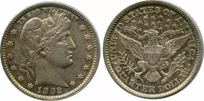 Estados Unidos 1/4 Dollar Barber Quater