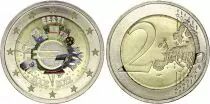 Estland 2 Euros - 10 years of the Euro - Colorised - 2012