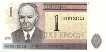 Estonia 1 Kroon K.Raud, Toampea\'s Castle - 1992 - UNC - P.69