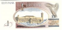 Estonia 1 Kroon K.Raud, Toampea\'s Castle - 1992 - UNC - P.69