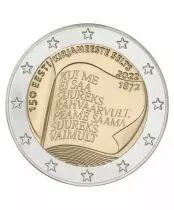 Estonia 2 Euros - Fondation de la société de littérature - 2022