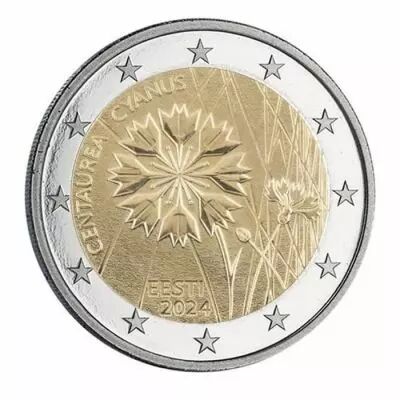 Estonia 2 Euros Comm�mo. 2024 - The Cornflower