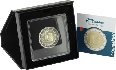 Estonia 2 Euros Commemo. 2025 - 500 Years of Estonian Literature - with boxed set in square capsule