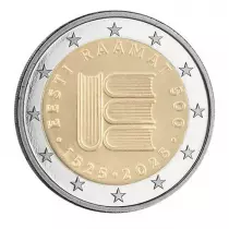 Estonia 2 Euros Commémo. 2025 - 500 years of Estonian literature