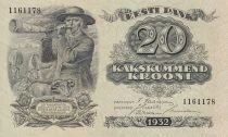 Estonia 20 Krooni - Shepherd - Arms - 1932