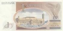 Estonie 1 Kroon - K.Raud - Ch&acirc;teau Toampea - 1992 - S&eacute;rie AD