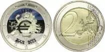 Estonie 2 Euros - 10 ans de l\'Euro - Colorisée - 2012