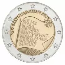 Estonie 2 Euros Comm&eacute;mo. 2022 - 150 ans de la Soci&eacute;t&eacute; de Litt&eacute;rature estonienne