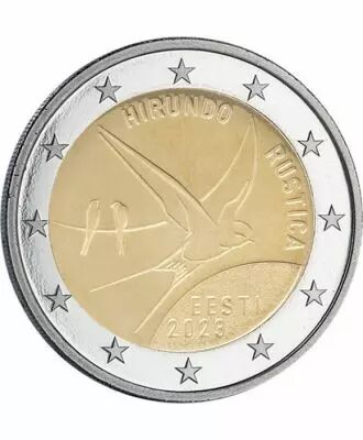Estonie 2 Euros Comm�mo. 2023 Estonie - L\'Hirondelle