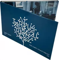 Estonie 2 Euros Comm&eacute;mo. BU Estonie 2020 - 100 ans du trait&eacute; de Paix de Tartu (coincard)