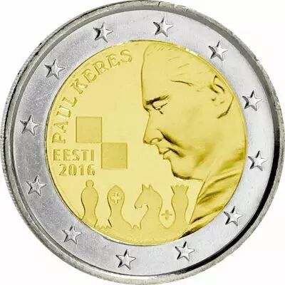 Estonie 2 Euros Comm�mo. Estonie 2016 - Paul Keres