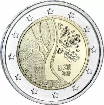 Estonie 2 Euros Comm�mo. Estonie 2017 - Route vers l\'Ind�pendance