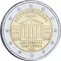 Estonie 2 Euros Comm&eacute;mo. Estonie 2019 - 100 ans de l\'Universit&eacute; de Tartu