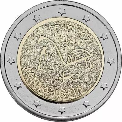 Estonie 2 Euros Comm�mo. Estonie 2021 - Peuples Finno-ougriens