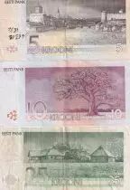 Estonie 5, 10 & 25 krooni