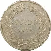 Etat Pontifical Grégoire XVI - Scudo Argent, Type 2 - 1845 R Rome