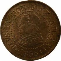 Etat Pontifical Pie IX - Centesimo - 1866 R Rome An XXI