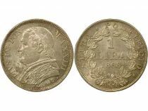 Etat Pontifical Pie IX - Lira Argent - 1868 R Rome An XXIII