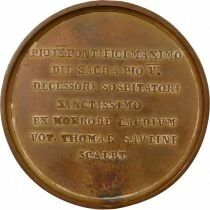 Etat Pontifical Pie IX - M&eacute;daille Bronze, Retour du Pape &agrave; Rome - 1850