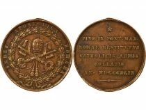 Etat Pontifical Pie IX - M&eacute;daille du Si&egrave;ge de Rome - 1849 (1850)