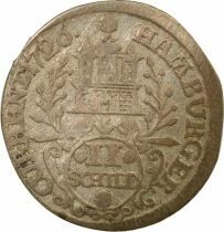 Etats Allemands (Hambourg) Charles VI - 2 Schilling - 1726 Hambourg