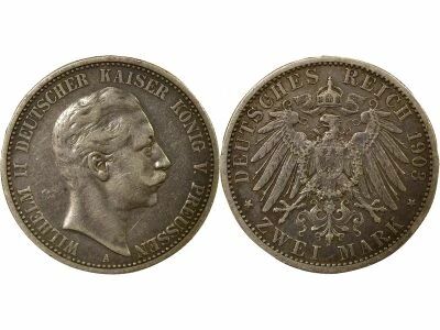 Etats Allemands (Prusse) Guillaume II - 2 Marks Argent - 1903 A Berlin