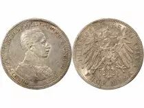 Etats Allemands (Prusse) Guillaume II - 5 Mark Argent - 1913 A Berlin
