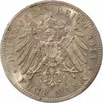 Etats Allemands (Prusse) Guillaume II - 5 Mark Argent - 1913 A Berlin