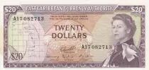Etats Caraïbes orientales 20 dollars - Elizabeth II - Eastern Caribbean - Series A - 1965