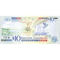 Etats Caraïbes orientales Billet 10 Dollars - Etats Caraïbes orientales