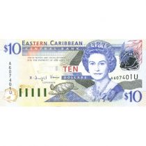 Etats Caraïbes orientales Billet 10 Dollars - Etats Caraïbes orientales
