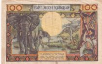 Etats de l\'Afrique Equatoriale 100 francs - Afrique Equatoriale - Gabon - Rare 1963