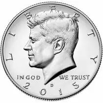 Etats Unis d\'Am&eacute;rique 1/2 Dollar USA J.F. Kennedy - 2015 D Denver