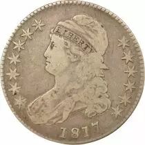 Etats Unis d\'Amérique 1/2 Silver Dollar, Capped Bust - 1817 Philadelphia