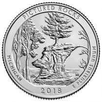 Etats Unis d´Amérique 1/4 Dollar Pictured Rocks - D Denver - 2018
