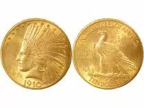 Etats Unis d\'Amérique 10 Dollars Or, Tête d\'Indien - 1910 Philadelphie