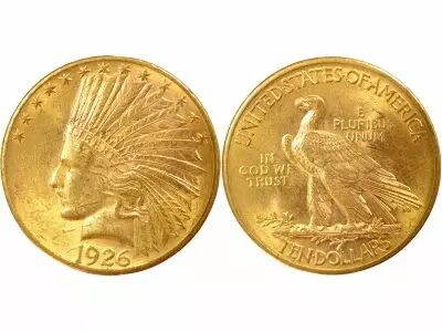 Etats Unis d\'Am�rique 10 Gold Dollars, Indian Head - 1926 Philadelphia