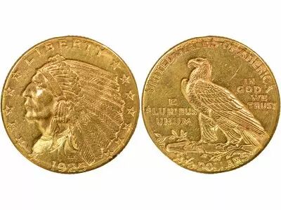 Etats Unis d\'Am�rique 2 1/2 Gold Dollars, Indian Head - 1925 D Denver