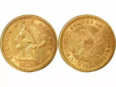 Etats Unis d\'Am�rique 2 1/2 Gold Dollars, Liberty Head - 1878 Philadelphia